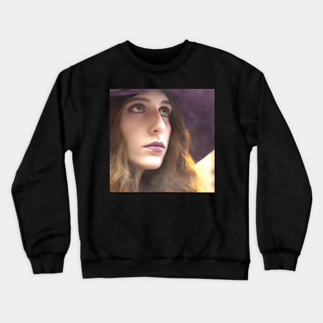 beautiful witch Crewneck Sweatshirt by tearbytea